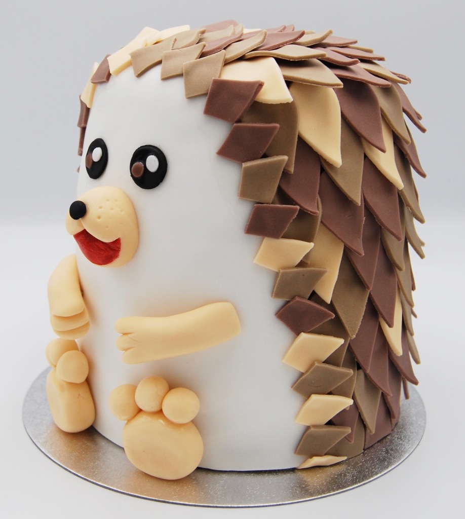 Cute Hedgehog Shaped Cake